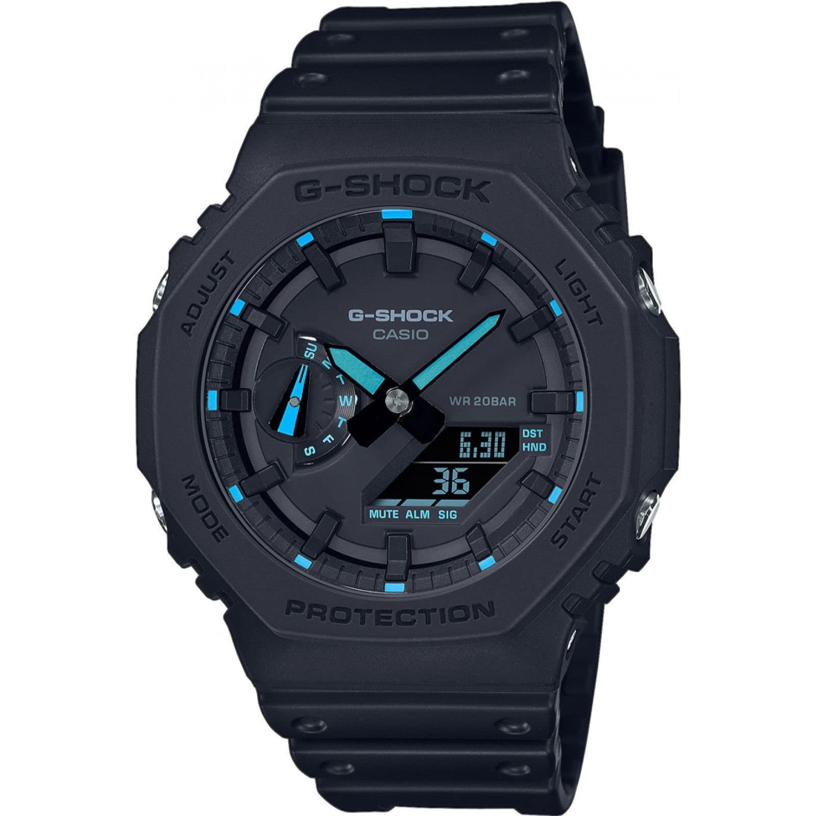 Casio Casio Men's GA-2100-1A2ER G-Shock 45mm Quartz Watch in Black
