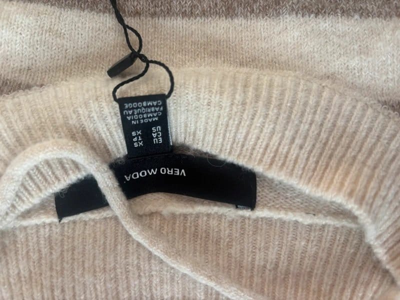 ASOS Beige Striped Jumper