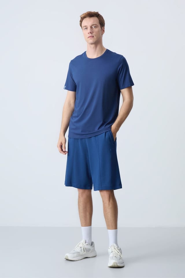 Tommy Life Tommy Life Men's Cotton-blend Sweat Shorts in Blue - 2