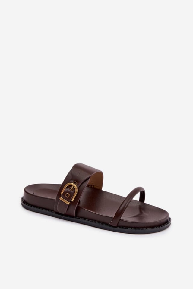 Love Lace Love Lace Women's Flat Flip Flops for Everyday Casual Comfort Slip On Footwear in Brown - 2