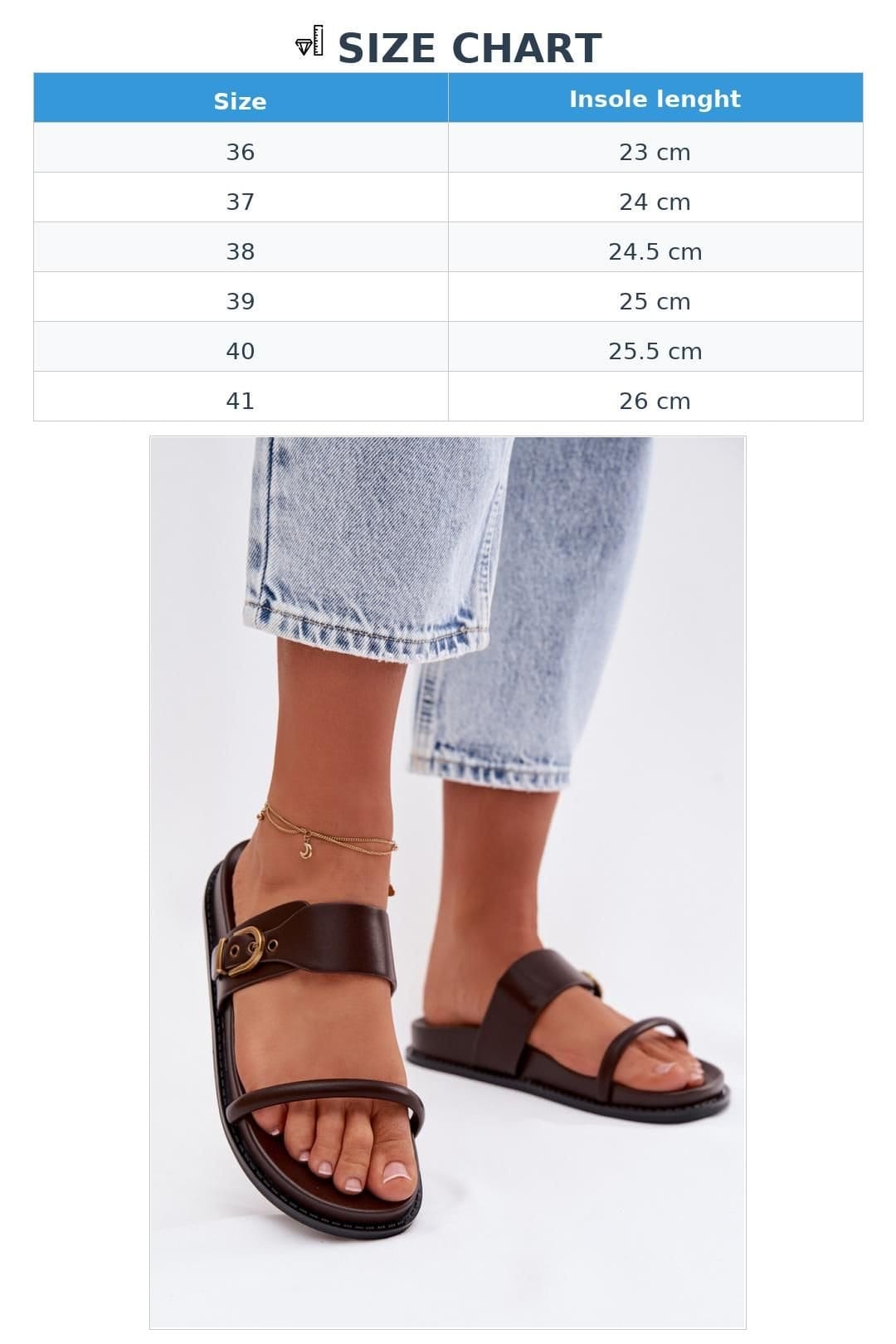 Love Lace Love Lace Women's Flat Flip Flops for Everyday Casual Comfort Slip On Footwear in Brown - 4
