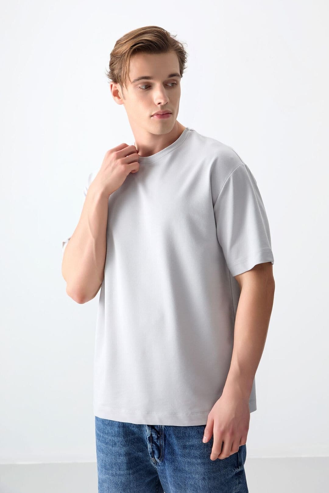 Tommy Life Tommy Life Men's Cotton Blend T-shirt in Mint - 4