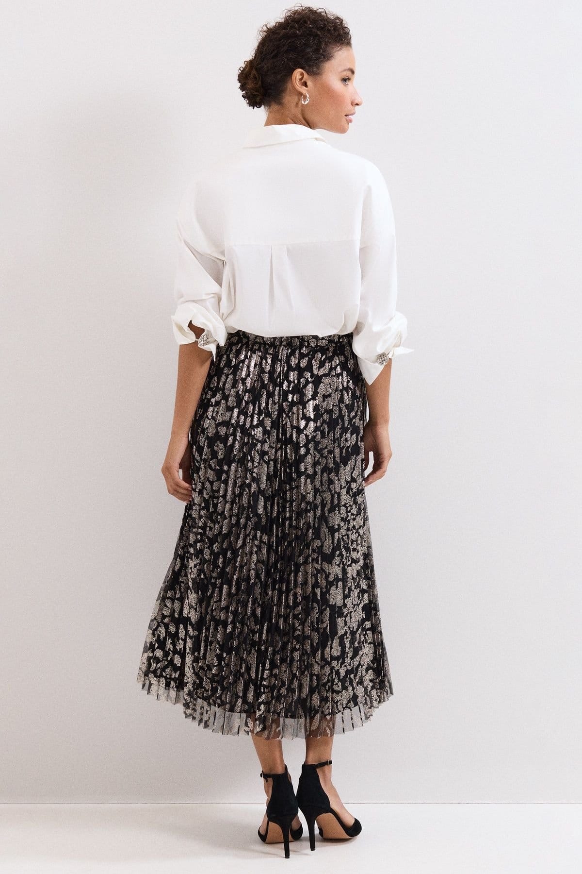 Phase Eight Phase Eight Women's Edie Pleated Skirt in Black - 4