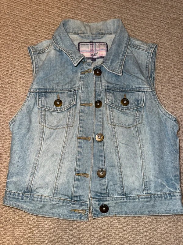 Next Next light-wash denim vest - size 10 - 1