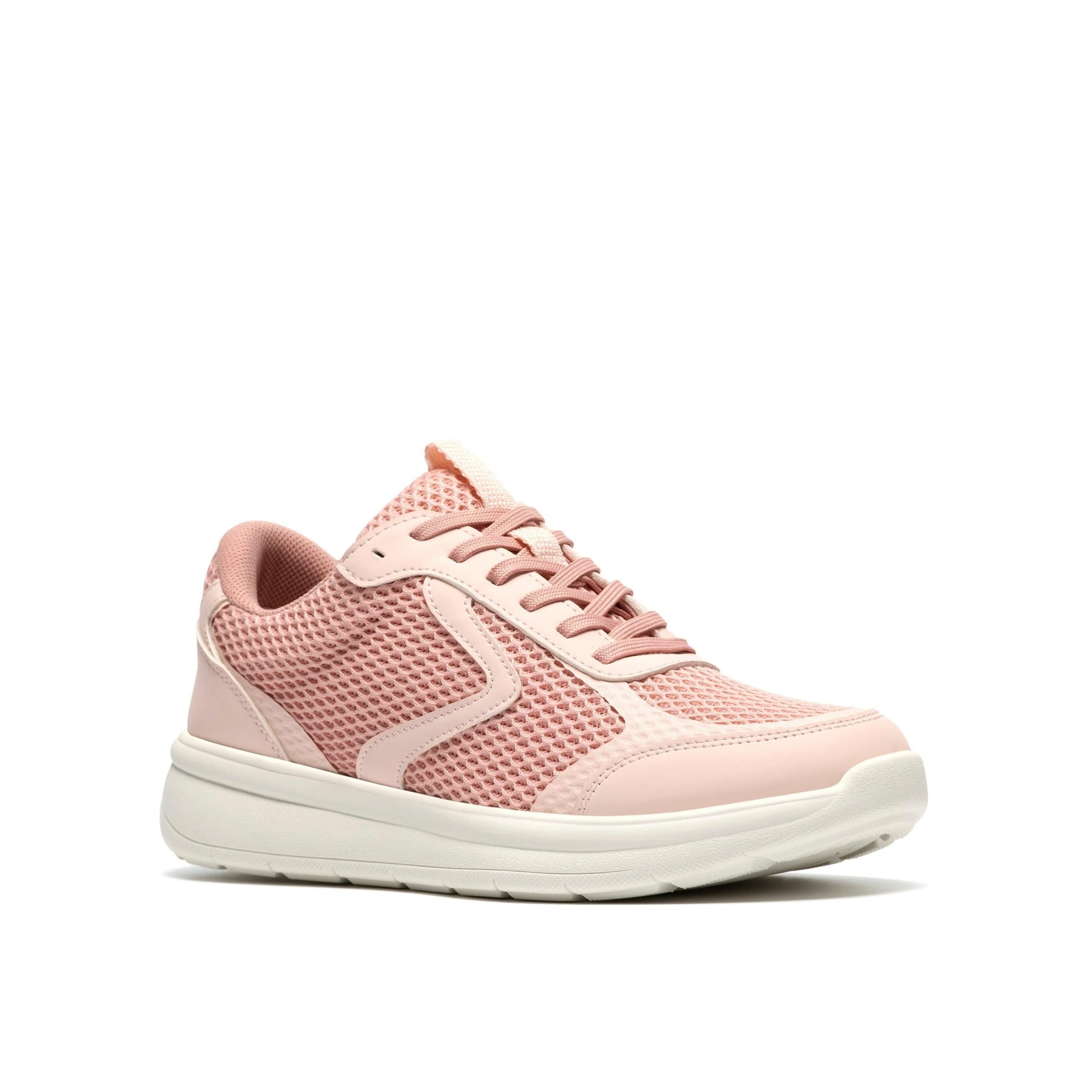 Clarks Clarks Women's Ezrinn Tie Dusty Pink Trainers - 4