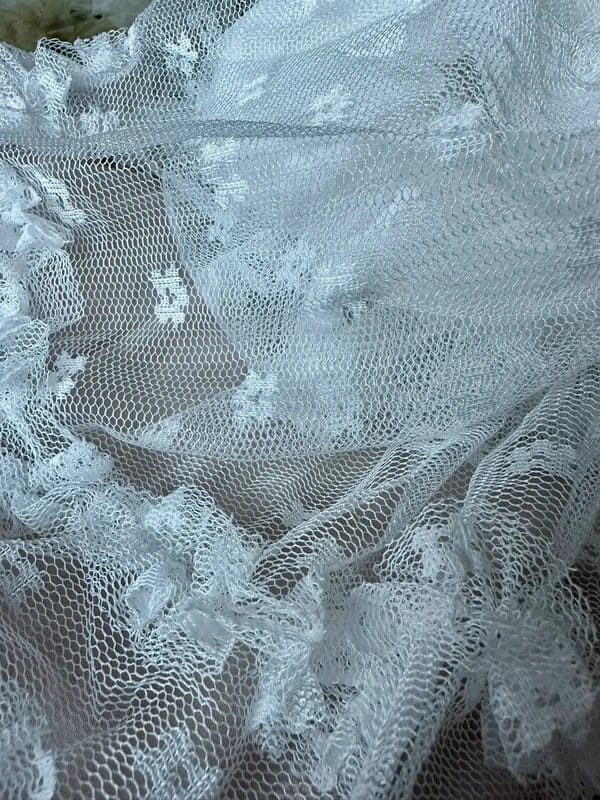 Tulle Stunning tulle net mesh chiffon lace festival skirt - 1