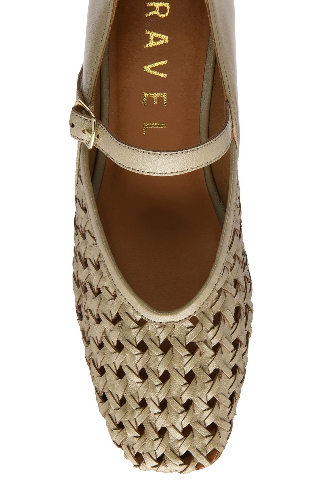 Ravel Ravel Women's Gold Leather 'Ordley' Mary-Jane Shoes - 4