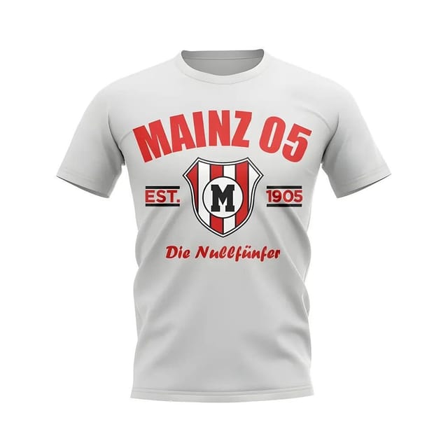Mainz 05 Mainz 05 Men's Personalised Established Football T-Shirt in White - 2