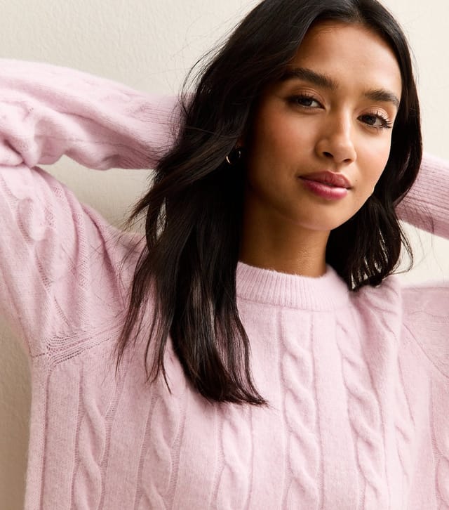 New Look Women's Petite Lilac Cable Knit Jumper New Look - 3