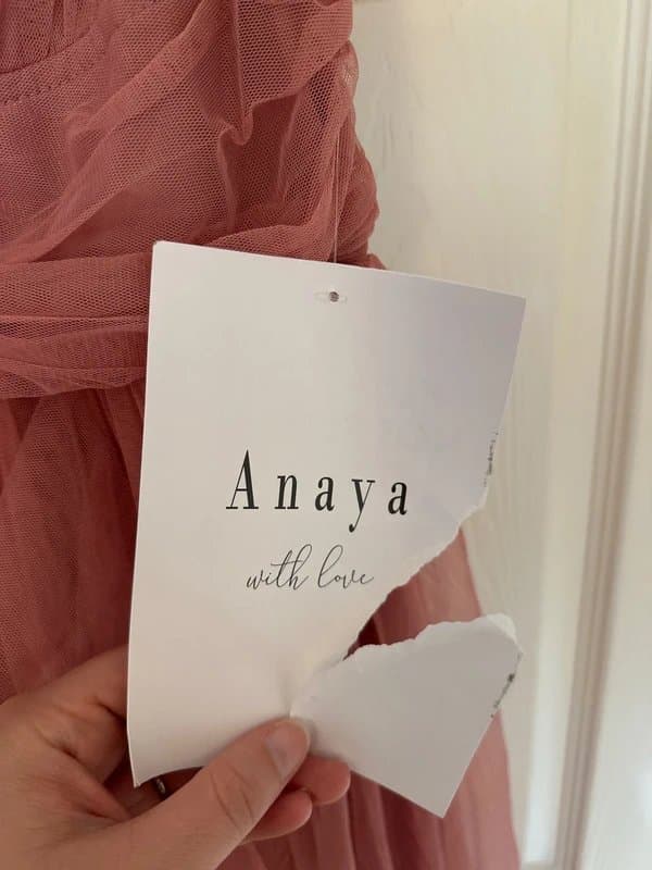 Anaya with Love Anaya With Love Pink Tulle Midaxi Dress UK 14