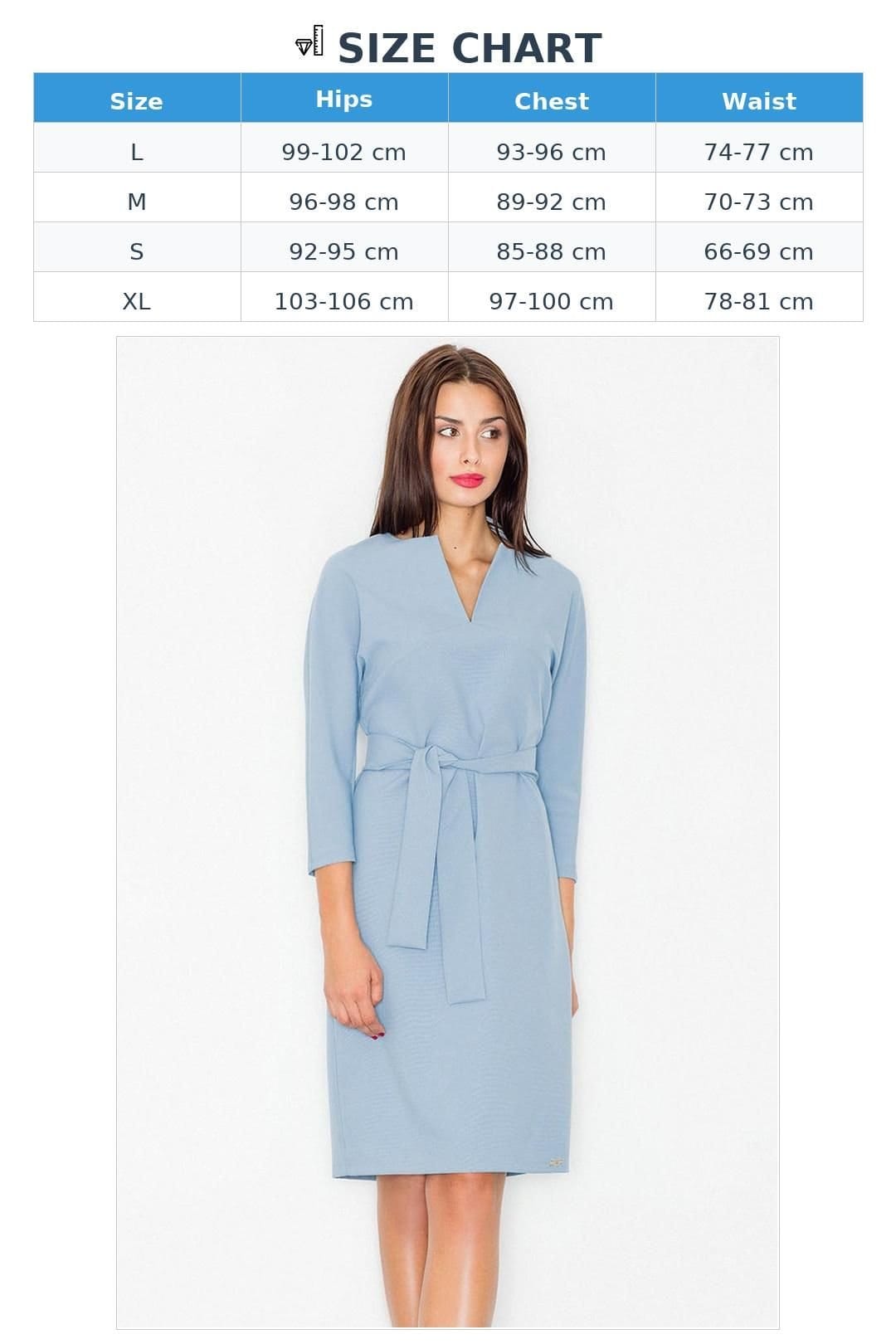 Love Lace Love Lace Women's Elegant Midi Dress Round Neck Kimono Sleeve Belted in Blue - 4