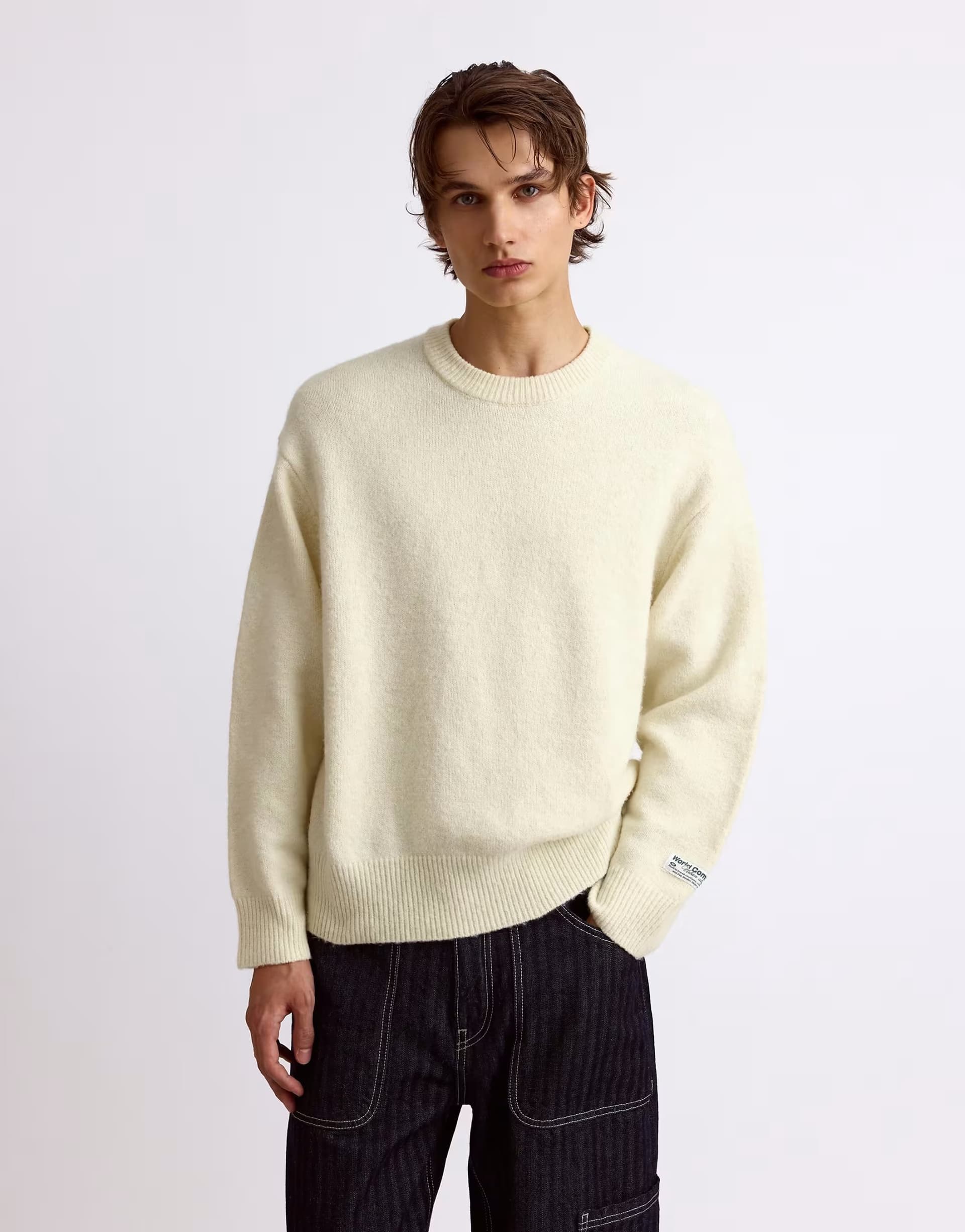 ASOS Pull&Bear Round neck jumper in yellow