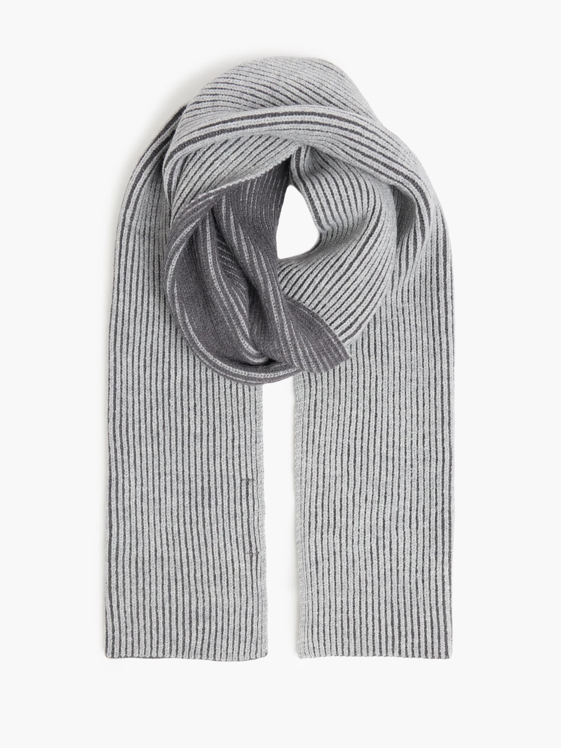 French Connection French Connection Two Tone Knit Scarf Multi Grey