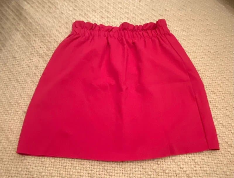 Bershka Bershka pink skirt, stretch fabric, gathered waist
