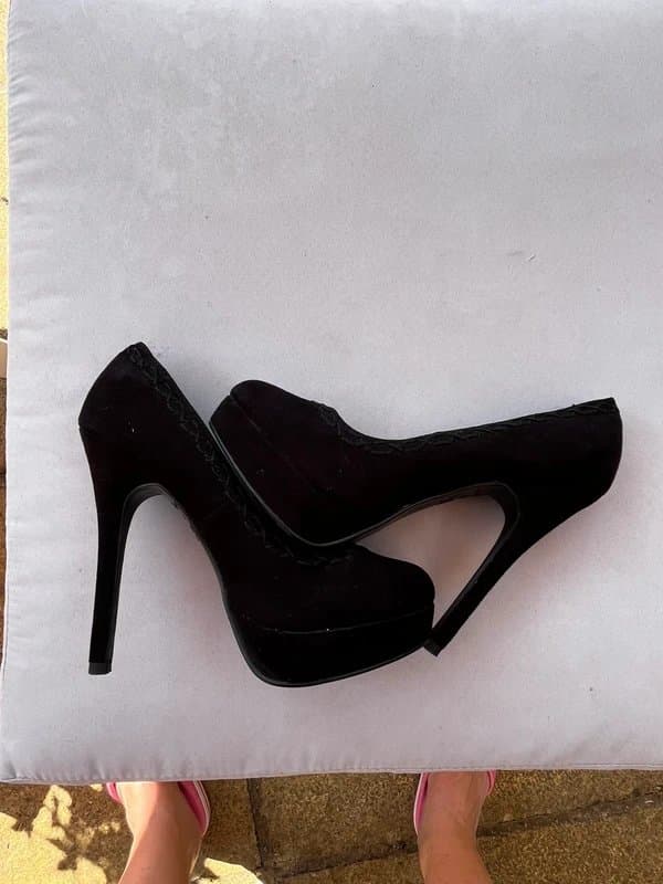 New Look Black platform heels size 5
