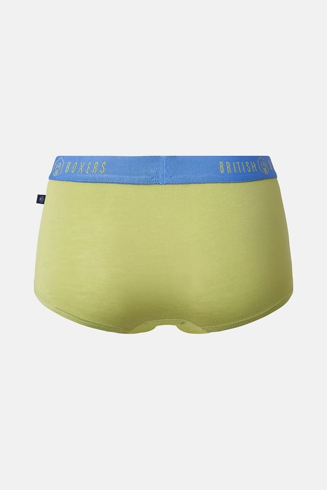 British Boxers British Boxers Women's Pack of Four "Fresh Pastels" Bamboo Hipster Boxer Briefs - 3