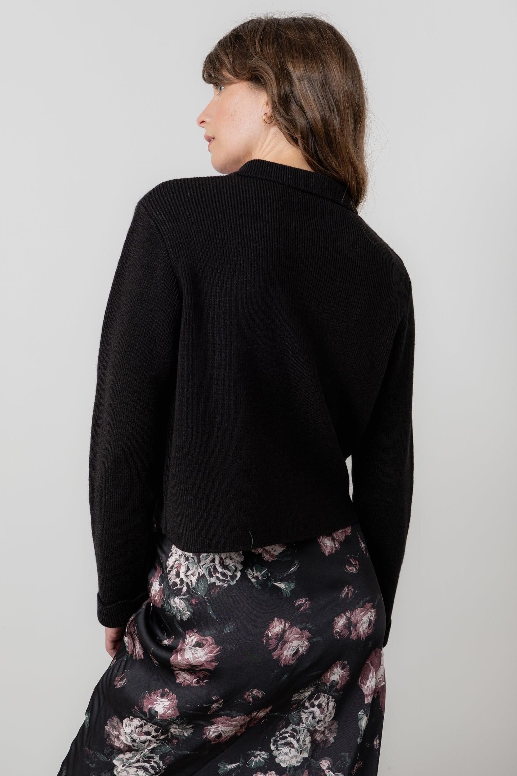 Lily & Me Lily & Me Women's Chestnut Knitted Jacket in Black - 4