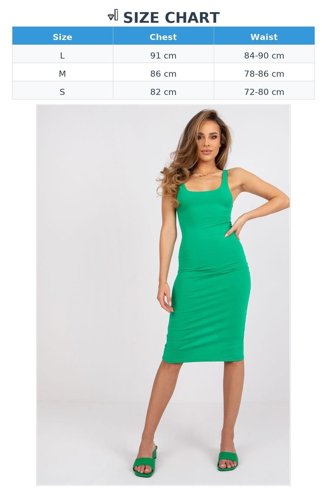 Love Lace Love Lace Women's Summer Pencil Cut Slip Dress with Straps in Green - 4