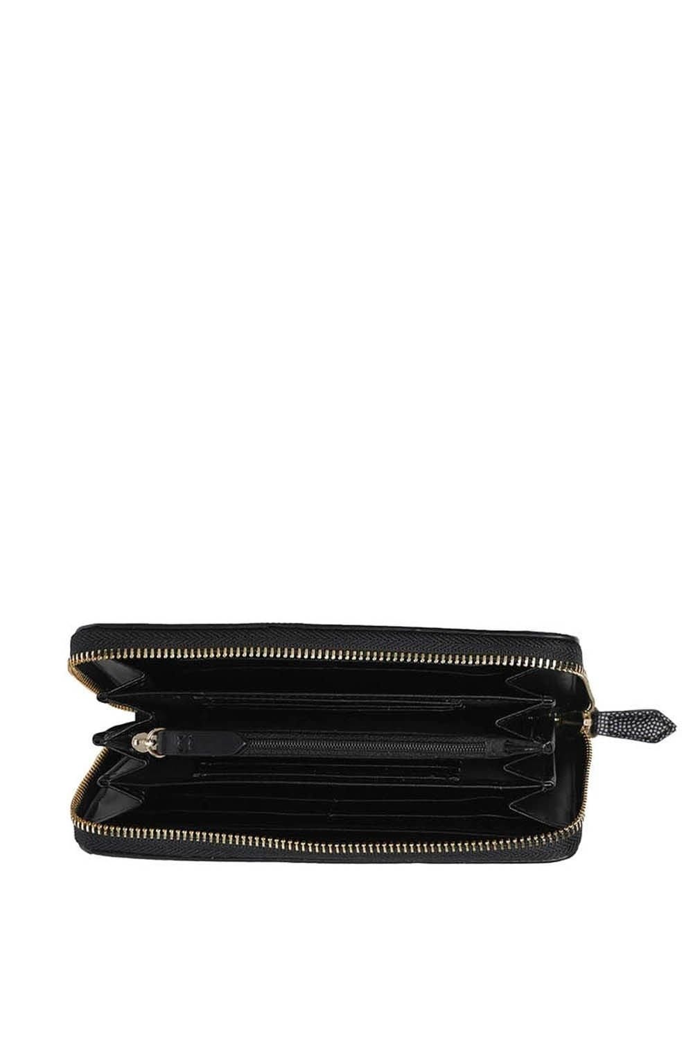 Valentino Valentino Women's Divina Zip Around Wallet Black - 4