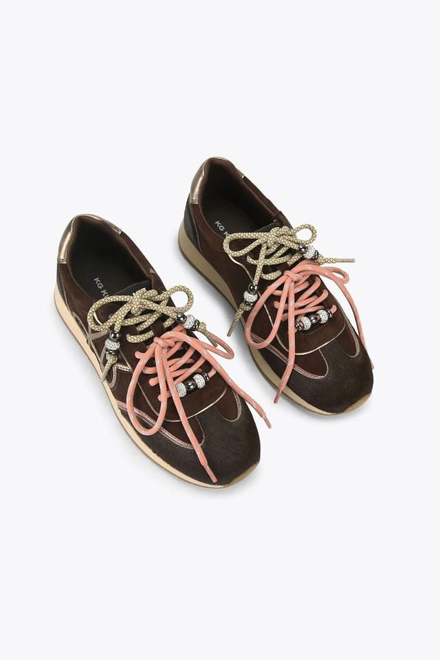 KG Kurt Geiger KG Kurt Geiger Women's 'Lala' Suede Trainers in Brown - 2