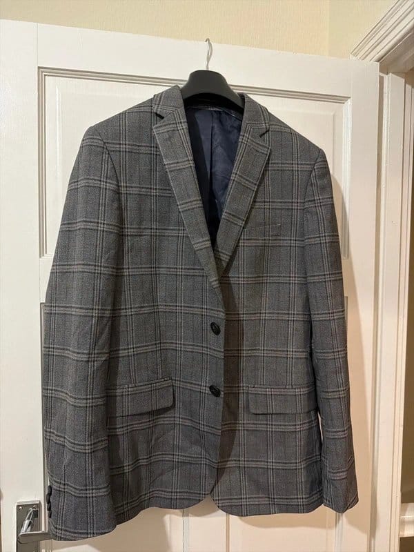New Look Men's Check Pattern Suit Jacket