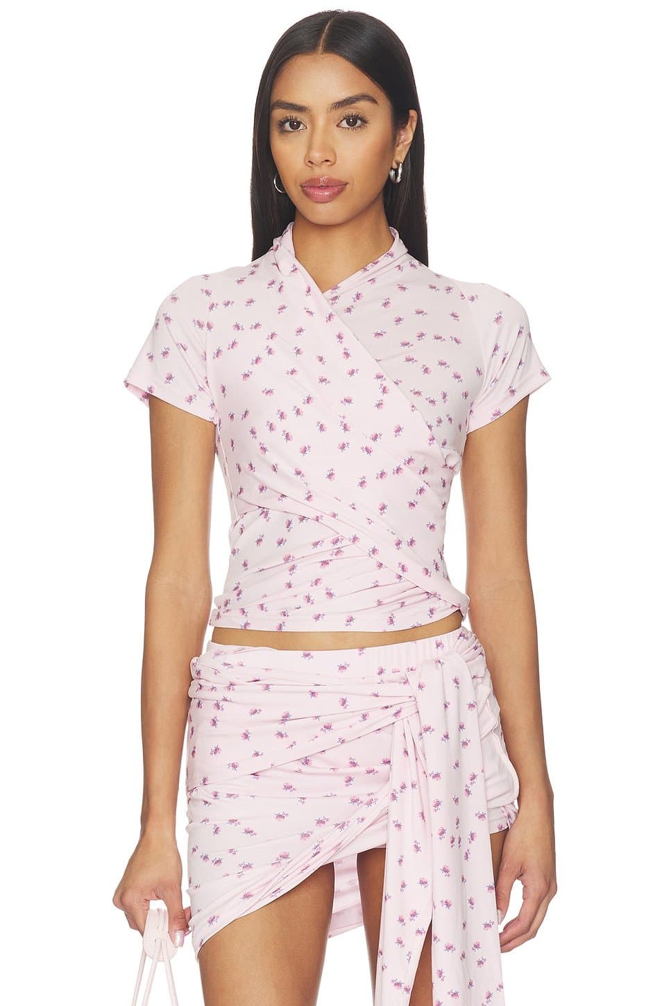revolve Asymmetrical Ruffle T-Shirt