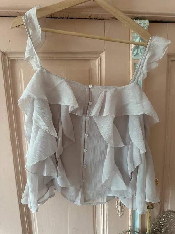 New Look ruffle new look blouse cami 14