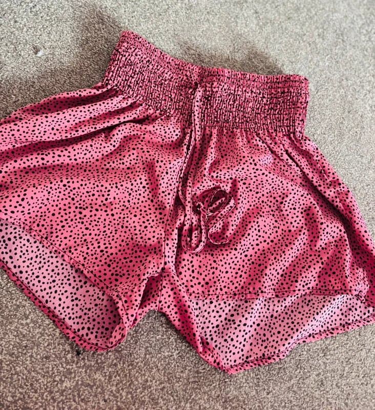 Shein Shein 14-16 hi rise flare shorts stretch waist holiday summer same day post