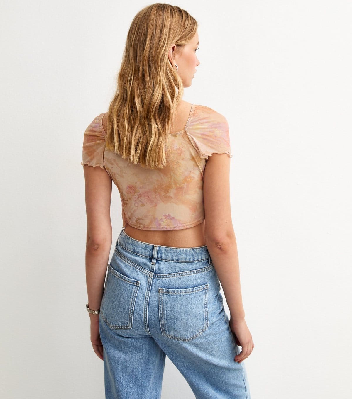 Pink Vanilla Women's Multicolour Mesh Butterfly Top Pink Vanilla New Look - 4