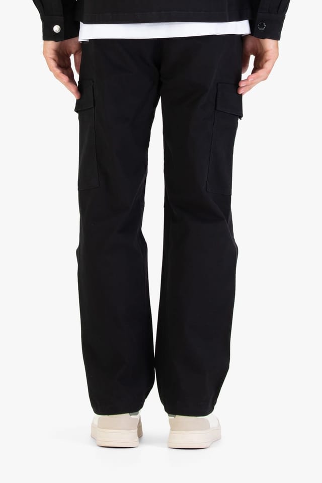 Luke 1977 Luke 1977 Men's Relaxed Panama Cargo Trouser in Black - 2