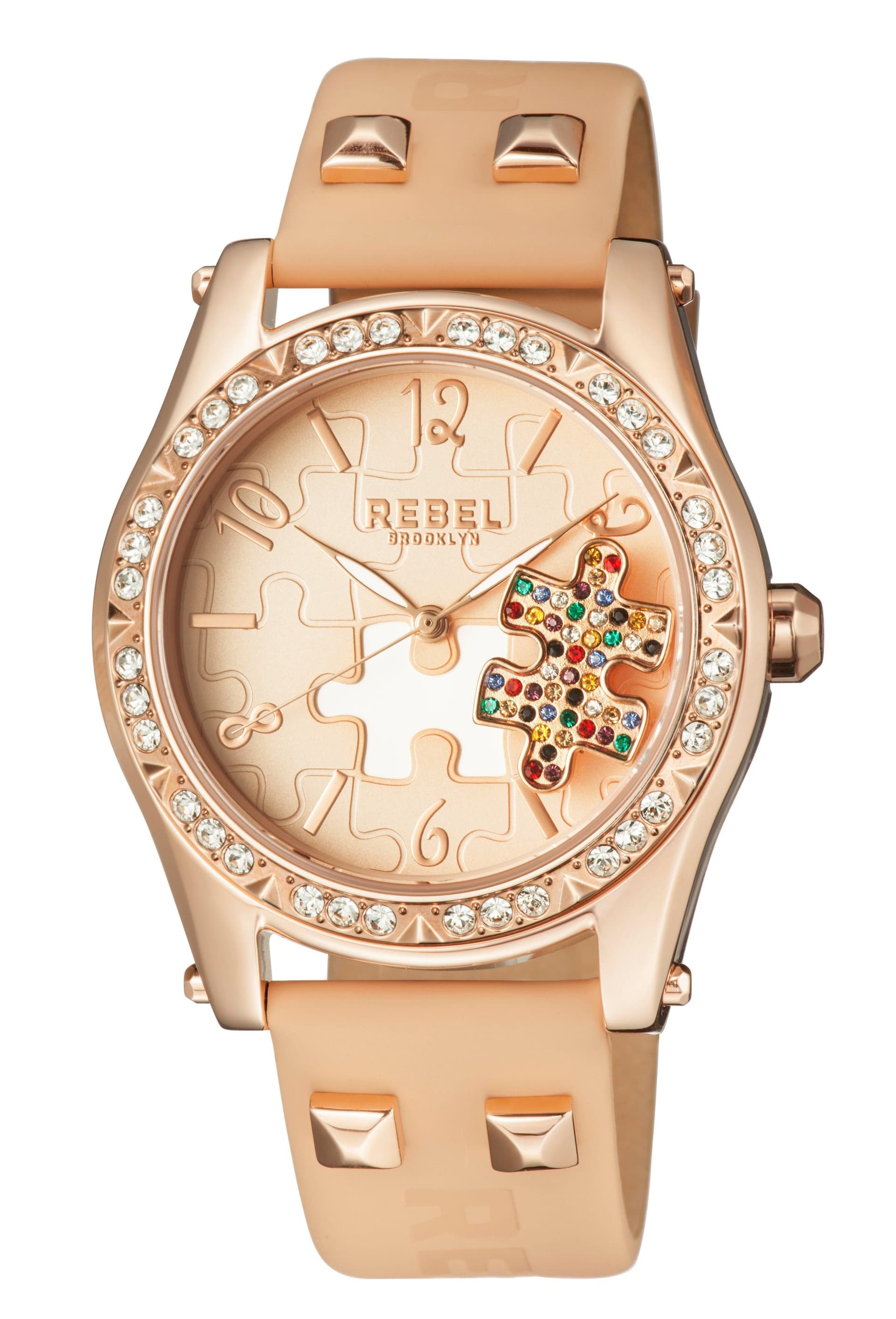 Rebel Rebel Women's Gravesend Tan Dial Leather Watch