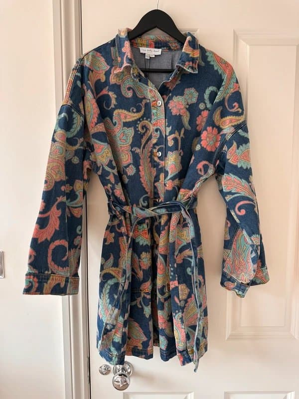 Never Fully Dressed Never Fully Dressed Paisley Denim Jacket BNWT