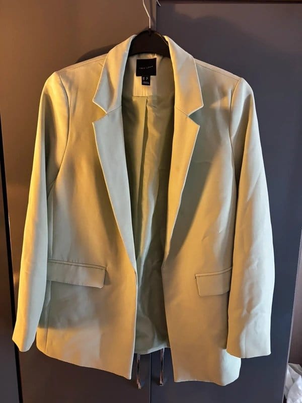 Mint green women’s blazer