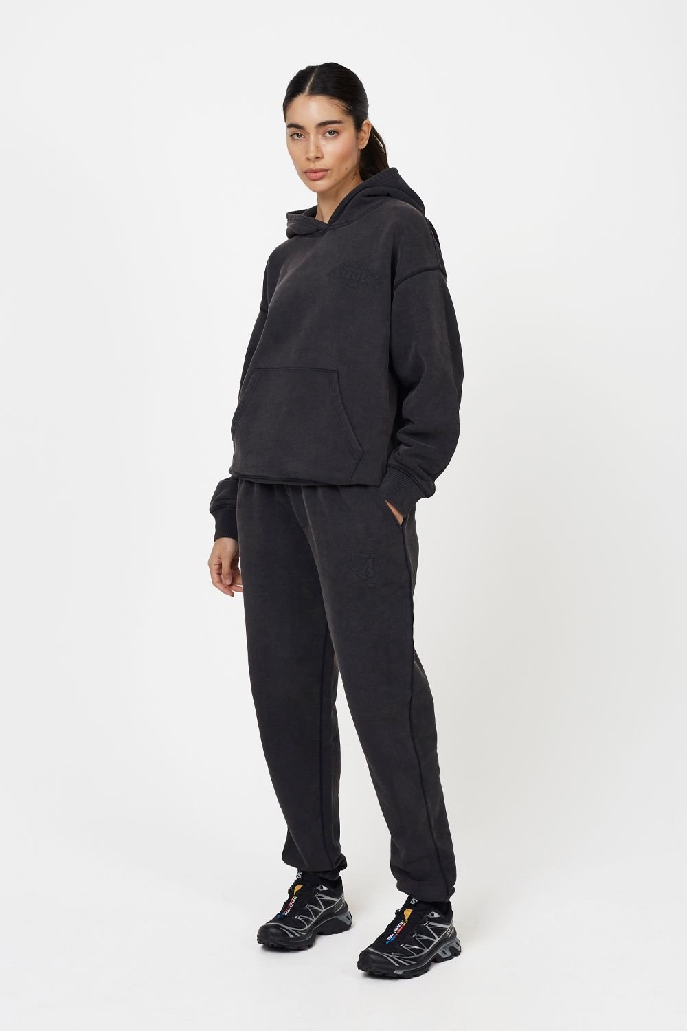Good For Nothing Good For Nothing Women's Washed Relaxed Joggers in Black - 4
