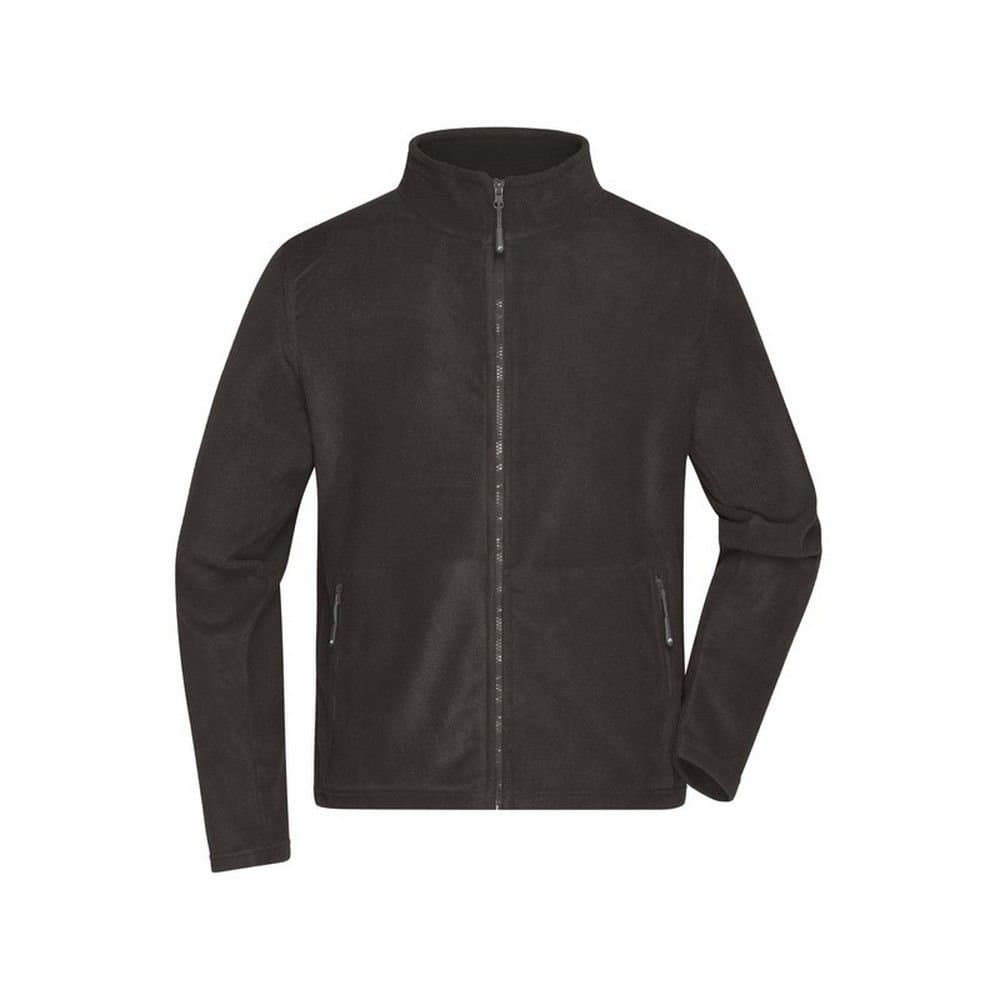 James and Nicholson James and Nicholson Men's Fleece Jacket in Dark Grey