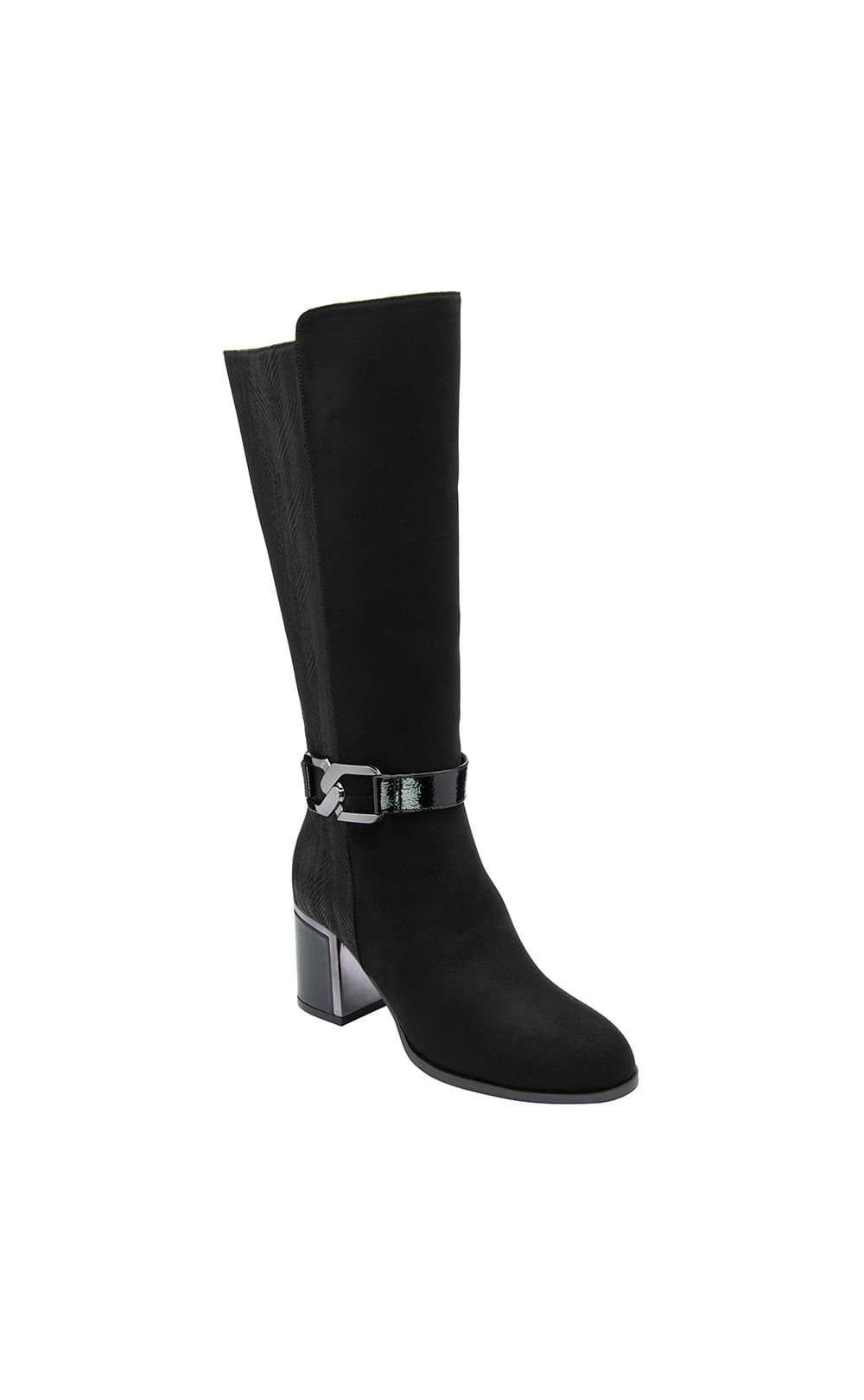 Lotus Lotus Women's 'Elsa' Heeled Knee-High Boots in Black