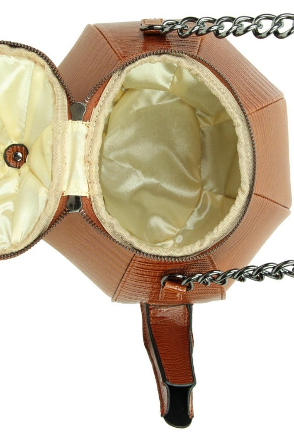 Fontanella Fashion Fontanella Fashion Women's Teapot Shaped Gothic Unique Design Handbag in Brown - 2