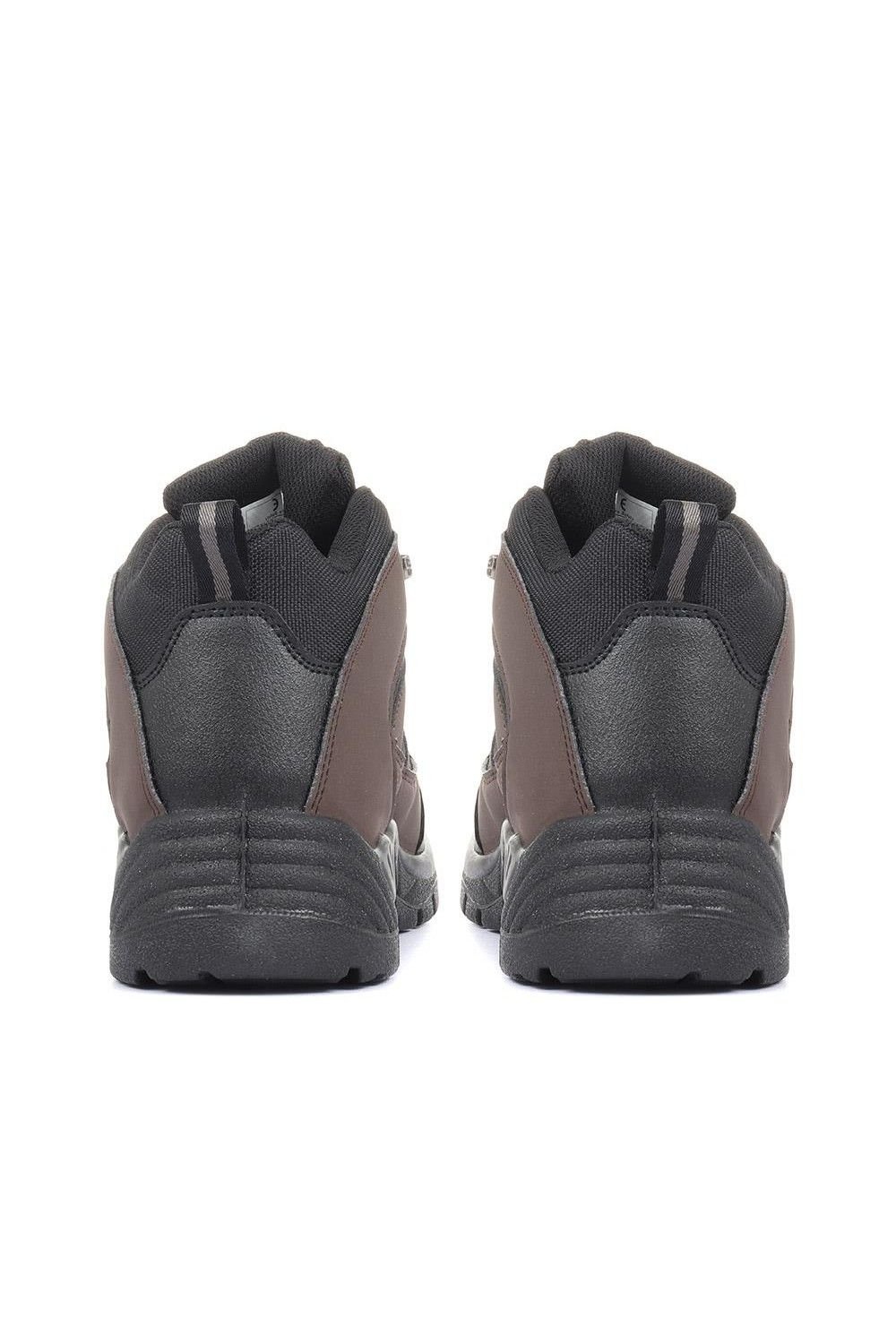 Pavers Pavers Men's Safety Toe Cap Boots in Dark Brown - 3