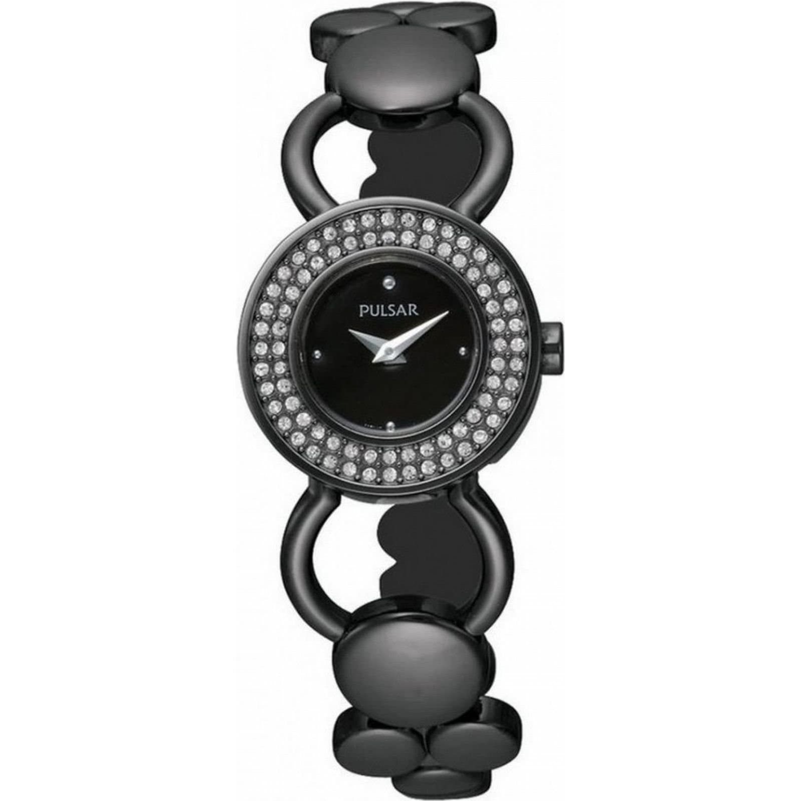 Pulsar Pulsar Women's PEGD89X1 22mm Quartz Watch in Black
