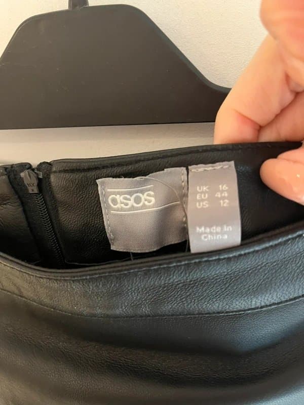 ASOS ASOS real leather skirt BNWT size 16