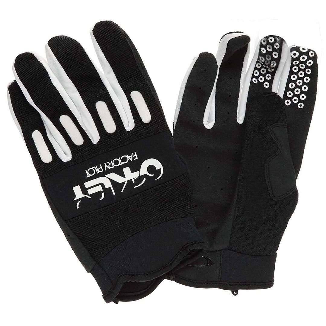 Oakley Oakley Men's Factory Cycling Sports Black White Gloves
