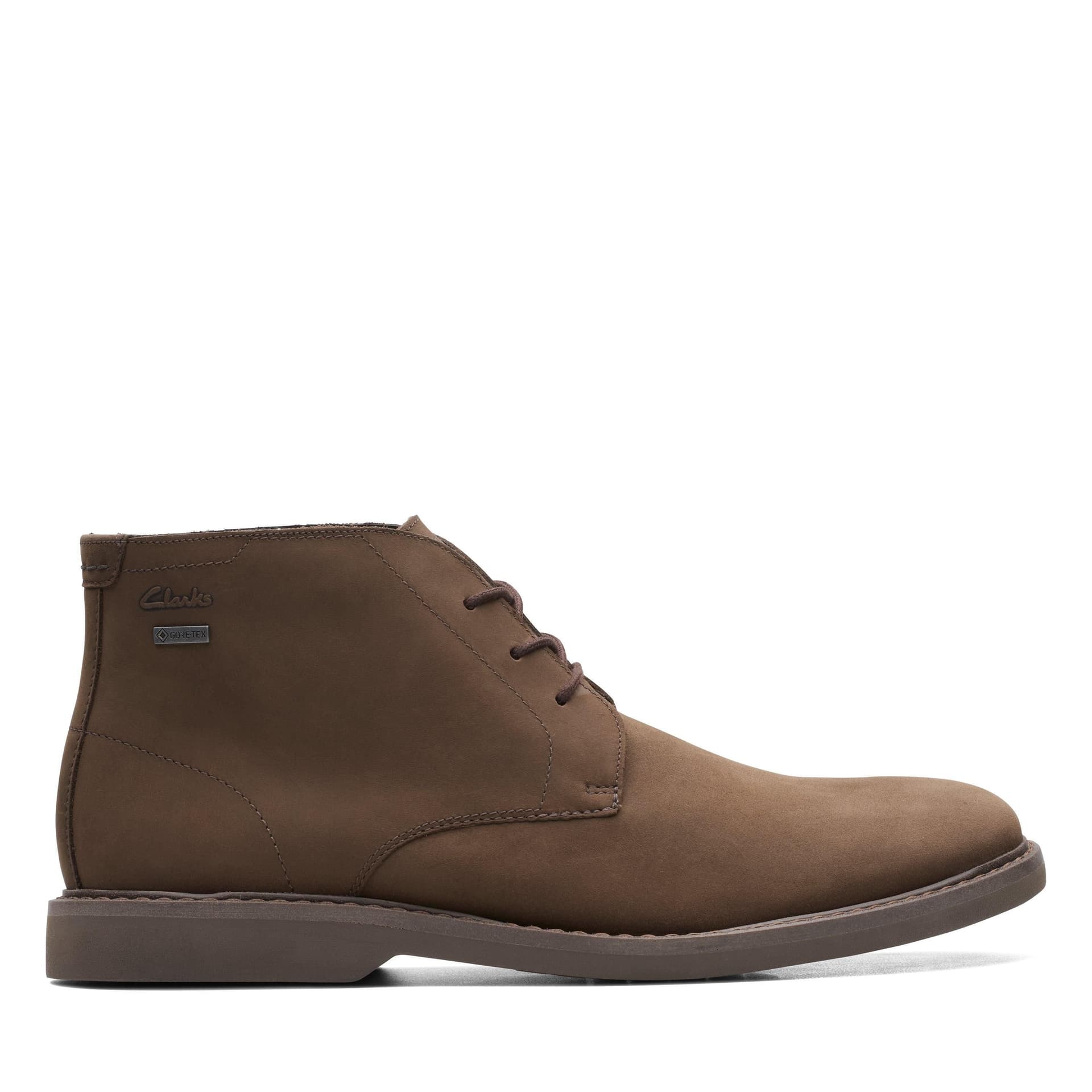Clarks Clarks Men's Atticus LT Hi GORE-TEX Dark Brown Nubuck Ankle Boots, Lace Up