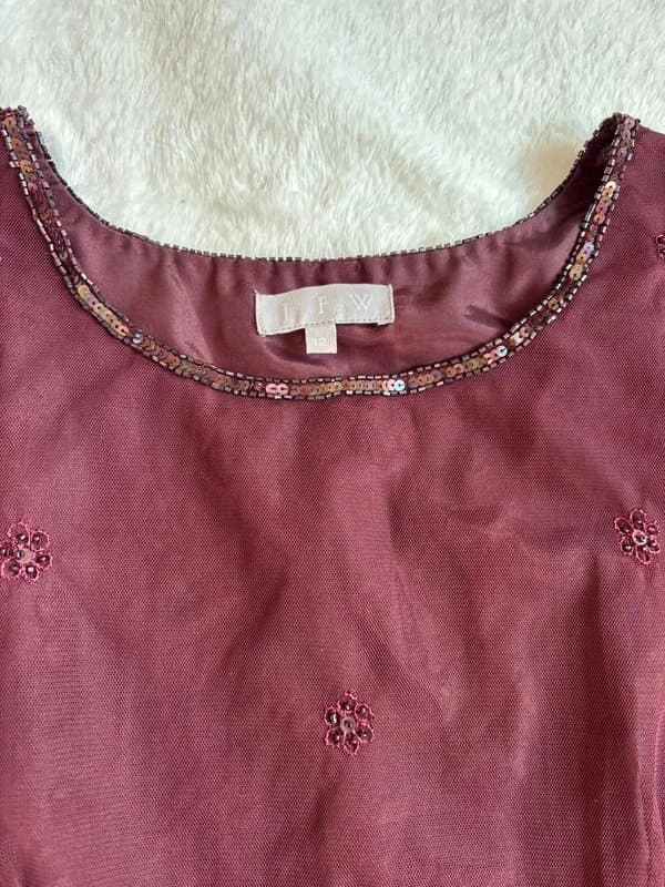 Vintage Dressing Burgundy purple beaded cami top 10 12 14 cool whimsigoth vampire style