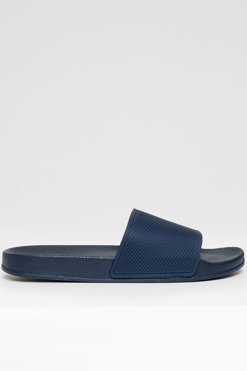 Threadbare Threadbare Men's Lightweight Cushioned Sliders in Navy - 1