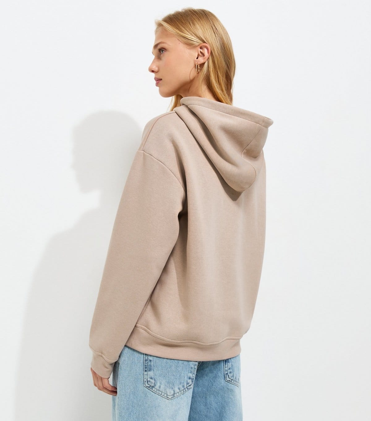 New Look Women's Light Brown Cotton Rich Long Sleeve Hoodie New Look - 4