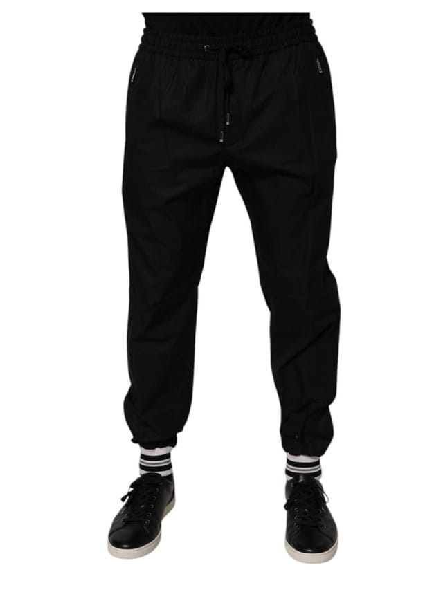 Dolce & Gabbana Dolce & Gabbana Men's Black Cotton Jogger Sweatpants Pants - 2
