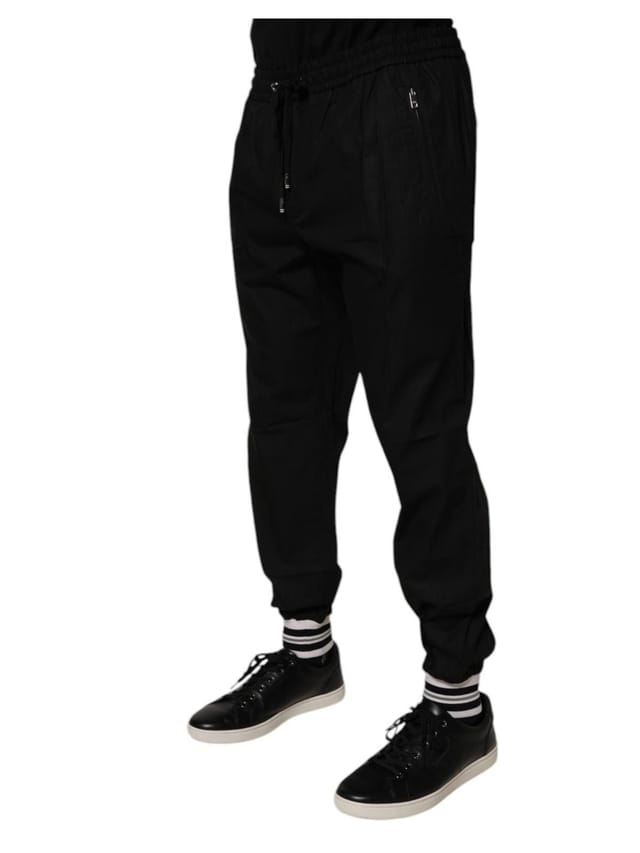 Dolce & Gabbana Dolce & Gabbana Men's Black Cotton Jogger Sweatpants Pants - 3