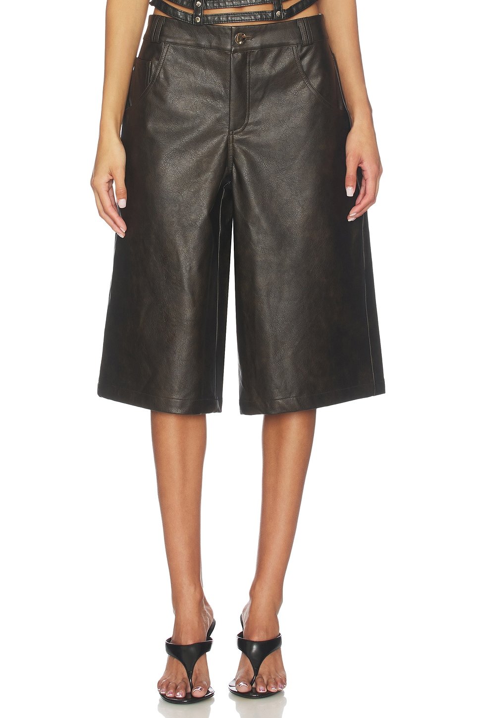 revolve Vala Faux Leather Short - 1