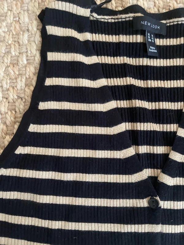 New Look New Look Striped Knitted Waistcoat