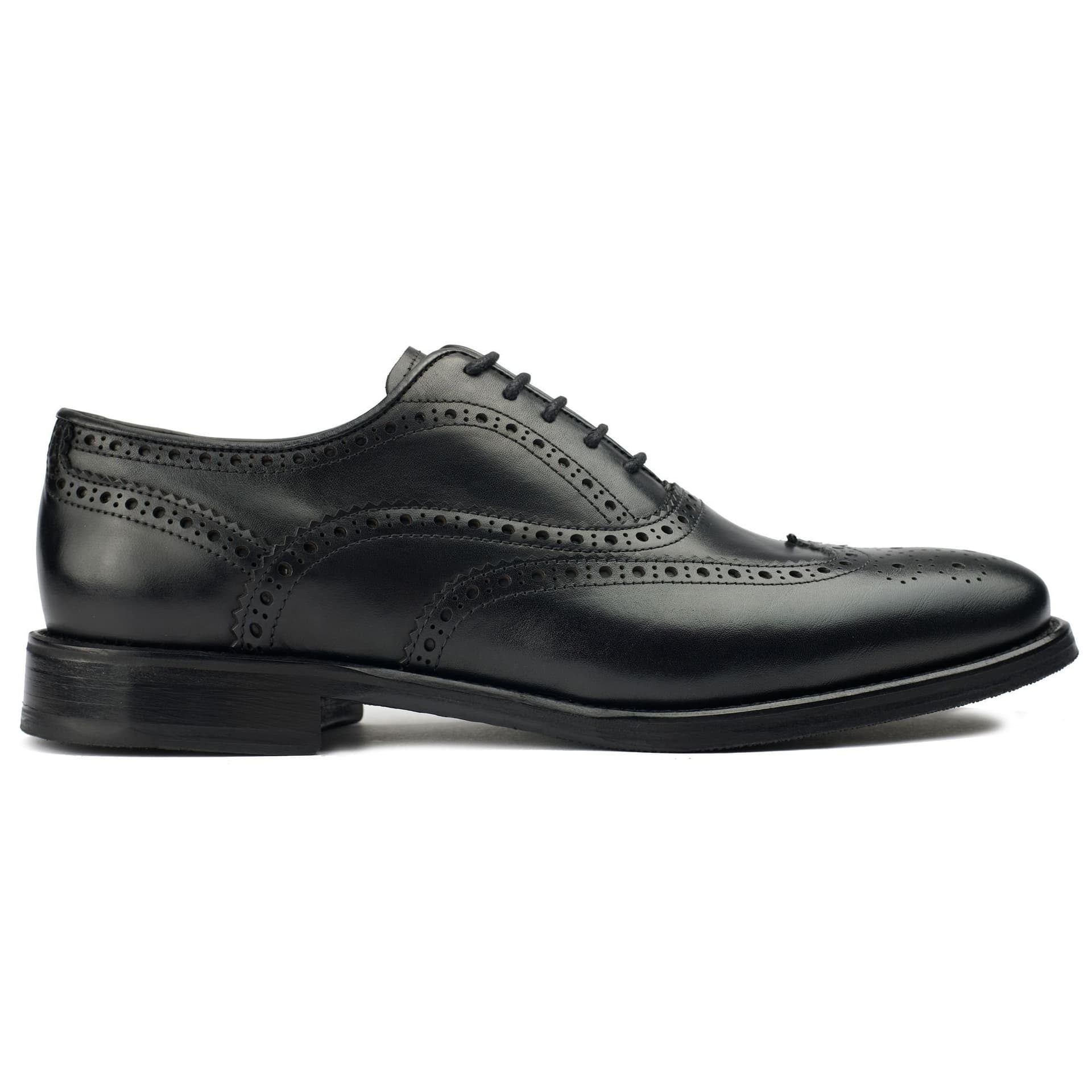 SOLE SOLE Men's Elcho Brogue Shoes in Black